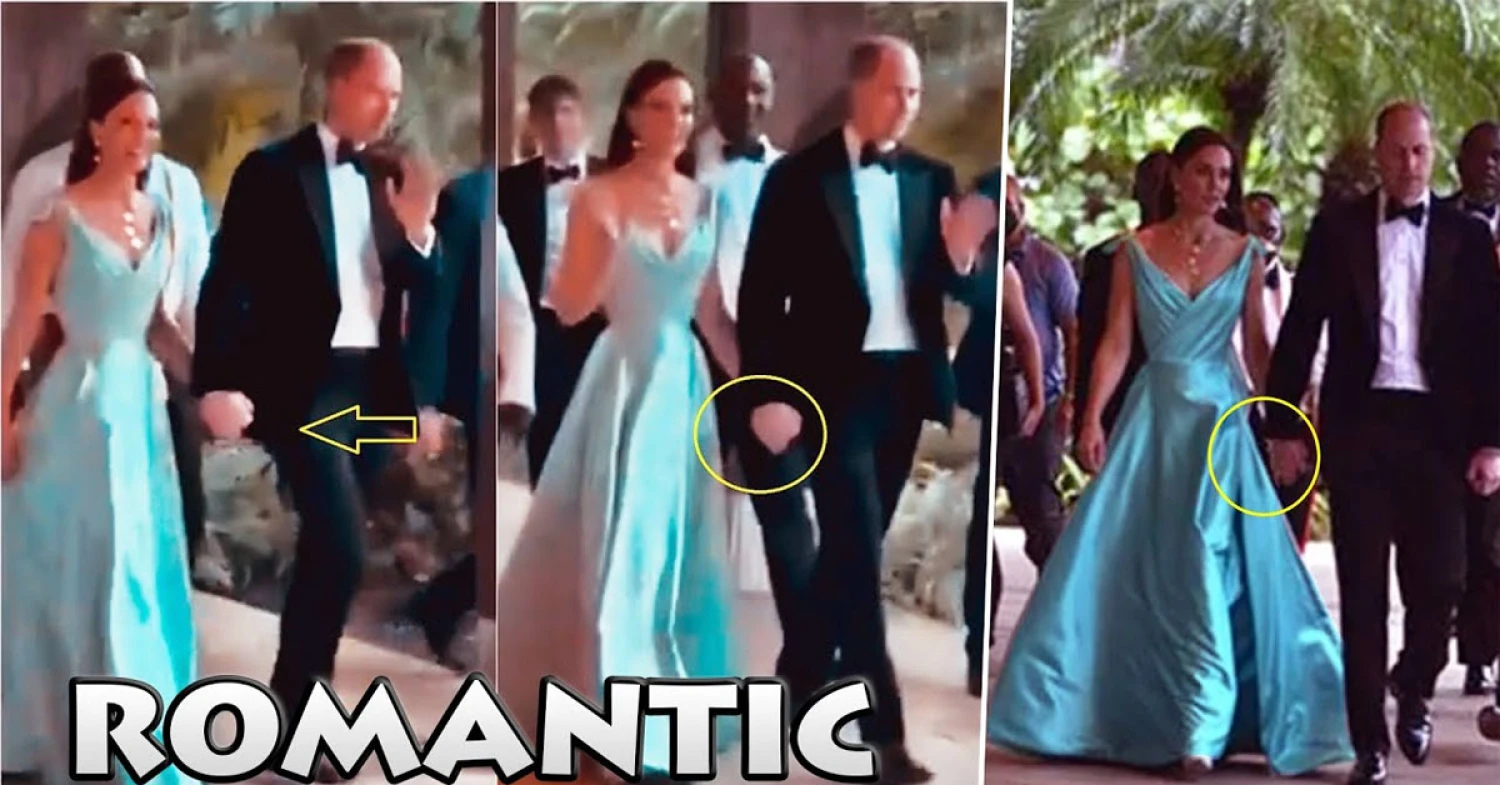 WOW! Prince William Holding Hands with Catherine as She Stuns in Blue Satin Disney Princess Gown