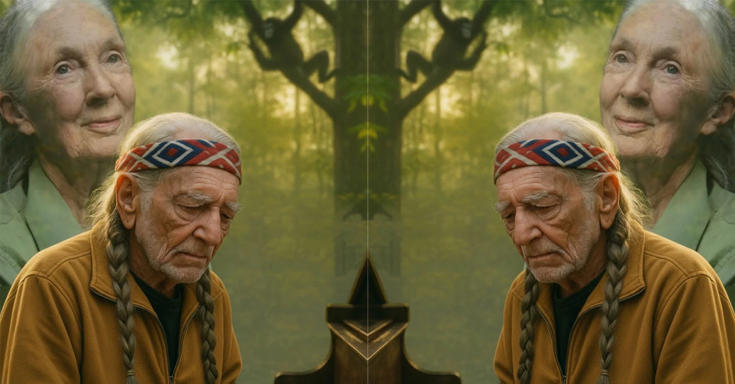 The power of music: Willie Nelson’s tribute to jane goodall